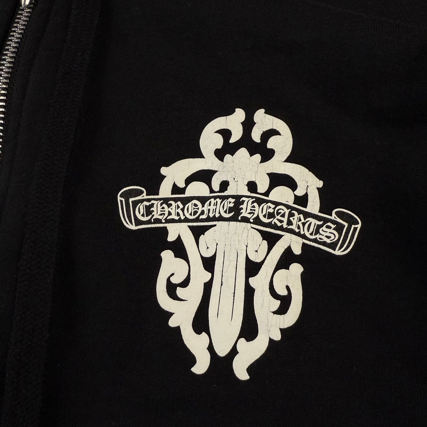 Chrome Hearts Thermal Dagger Zip Hoodie ‘Black’