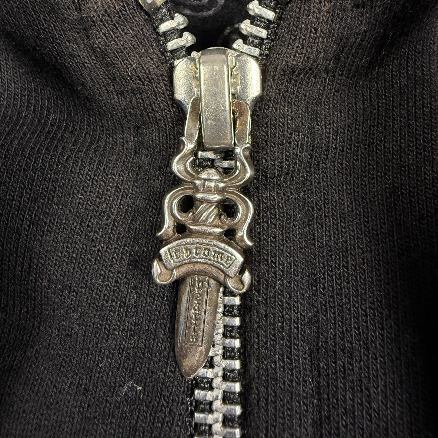 Chrome Hearts Floral Horseshoe Zip Up Hoodie