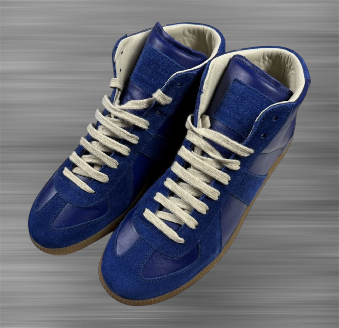 Maison Margiela Replica High - Royal Blue Calf Leather Shoes