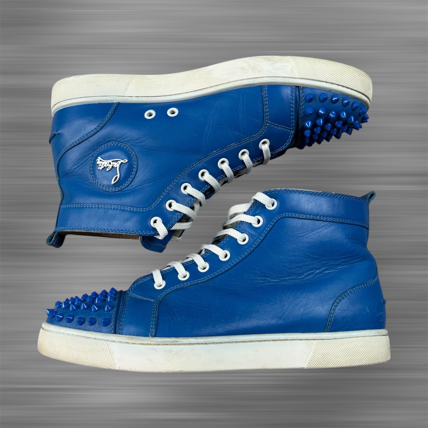 CHRISTIAN LOUBOUTIN High Top Spikes Orlato FLAT Shoes