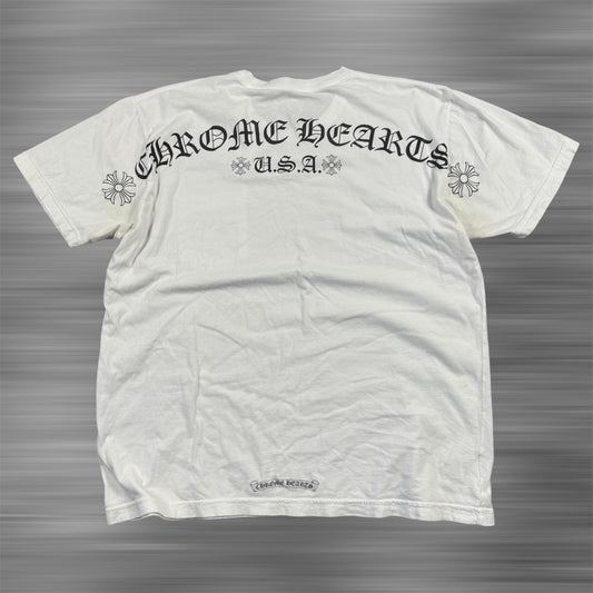 Chrome Hearts Exclusive U.S.A Arc Logo Pocket T-Shirt