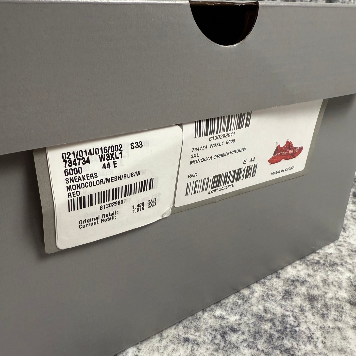 Balenciaga 3XL “Worn-Out” ‘Red’ Shoes