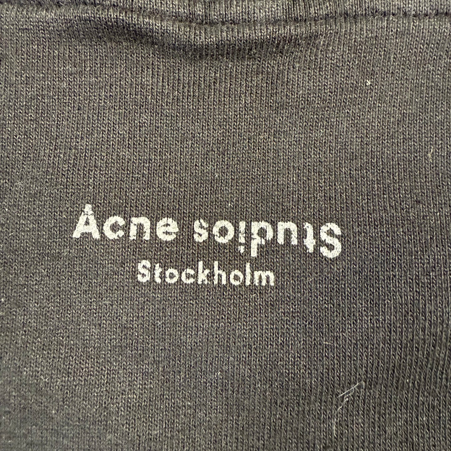 Acne Studios Half-Zip Sweatshirt ‘Black’