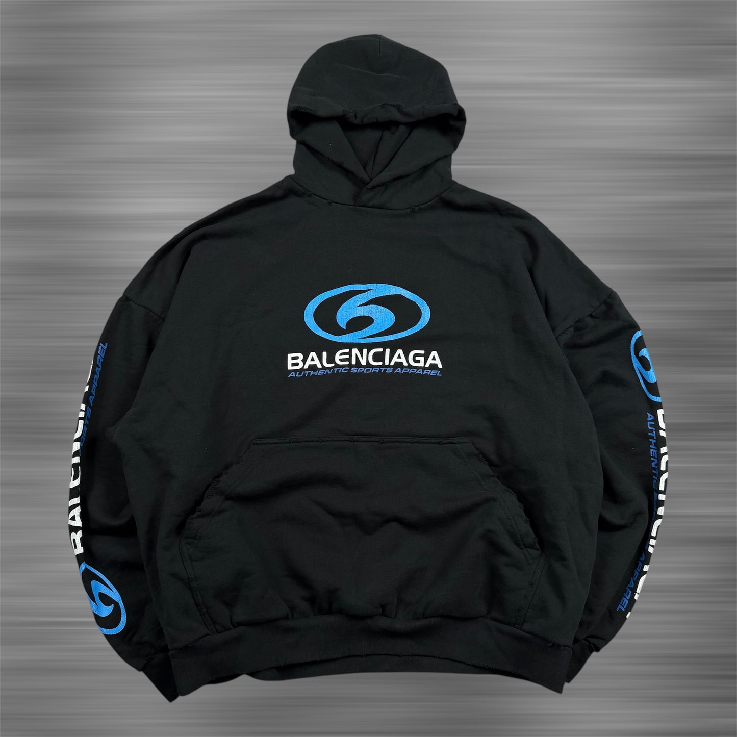 Balenciaga Surfer ‘Black’ Logo Hoodie