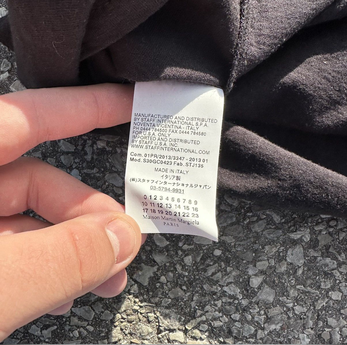 Archive MAISON MARGIELA deconstructed patchwork bank t-shirt