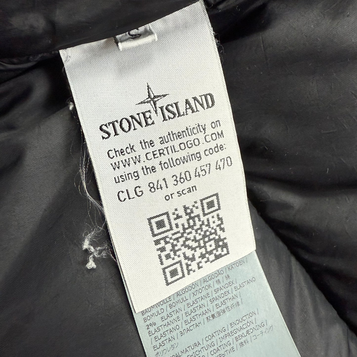 Stone Island Asymmetrical Zip Puffer Jacket