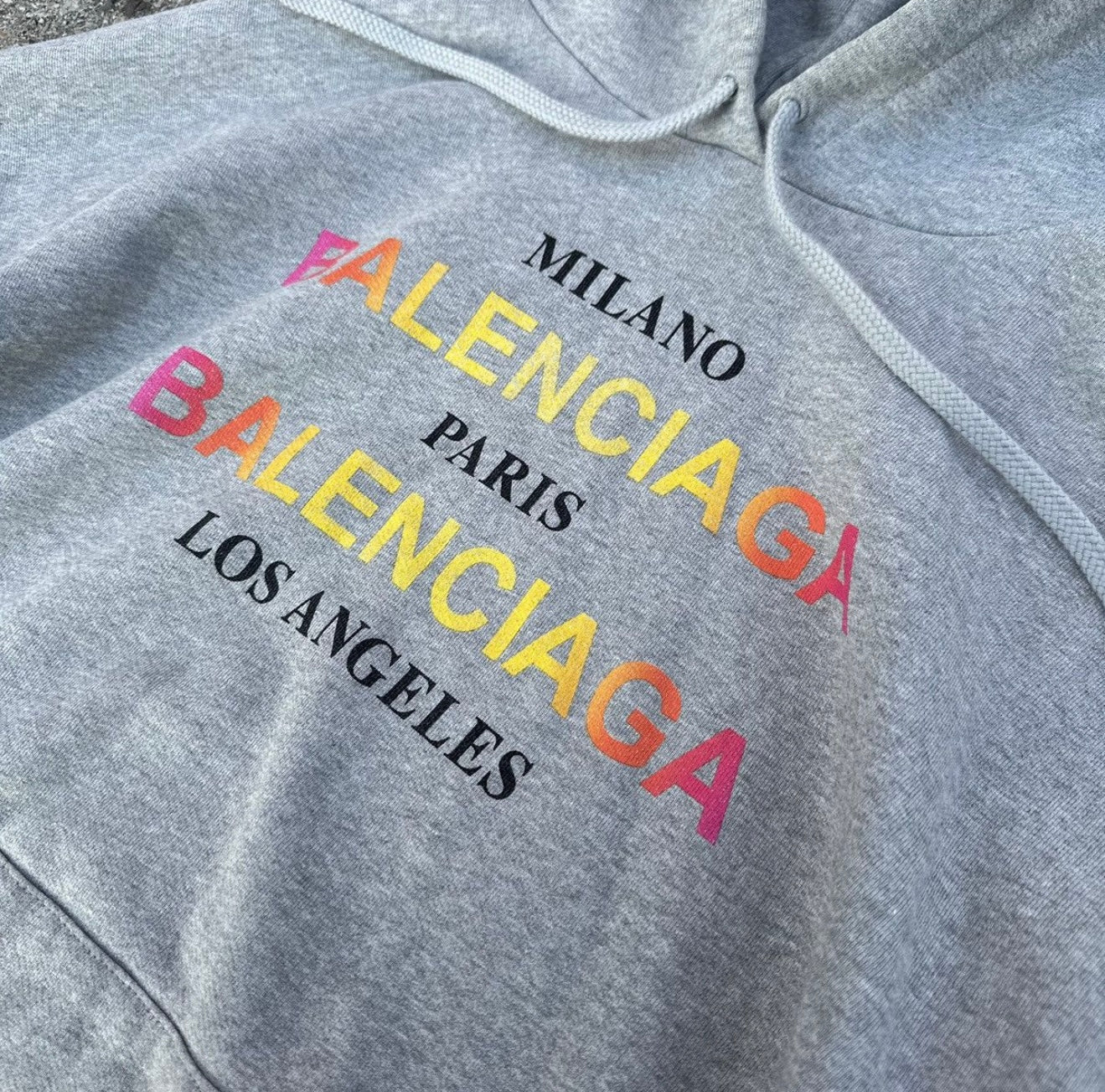 Balenciaga Big Logo Milano Paris Hoodie