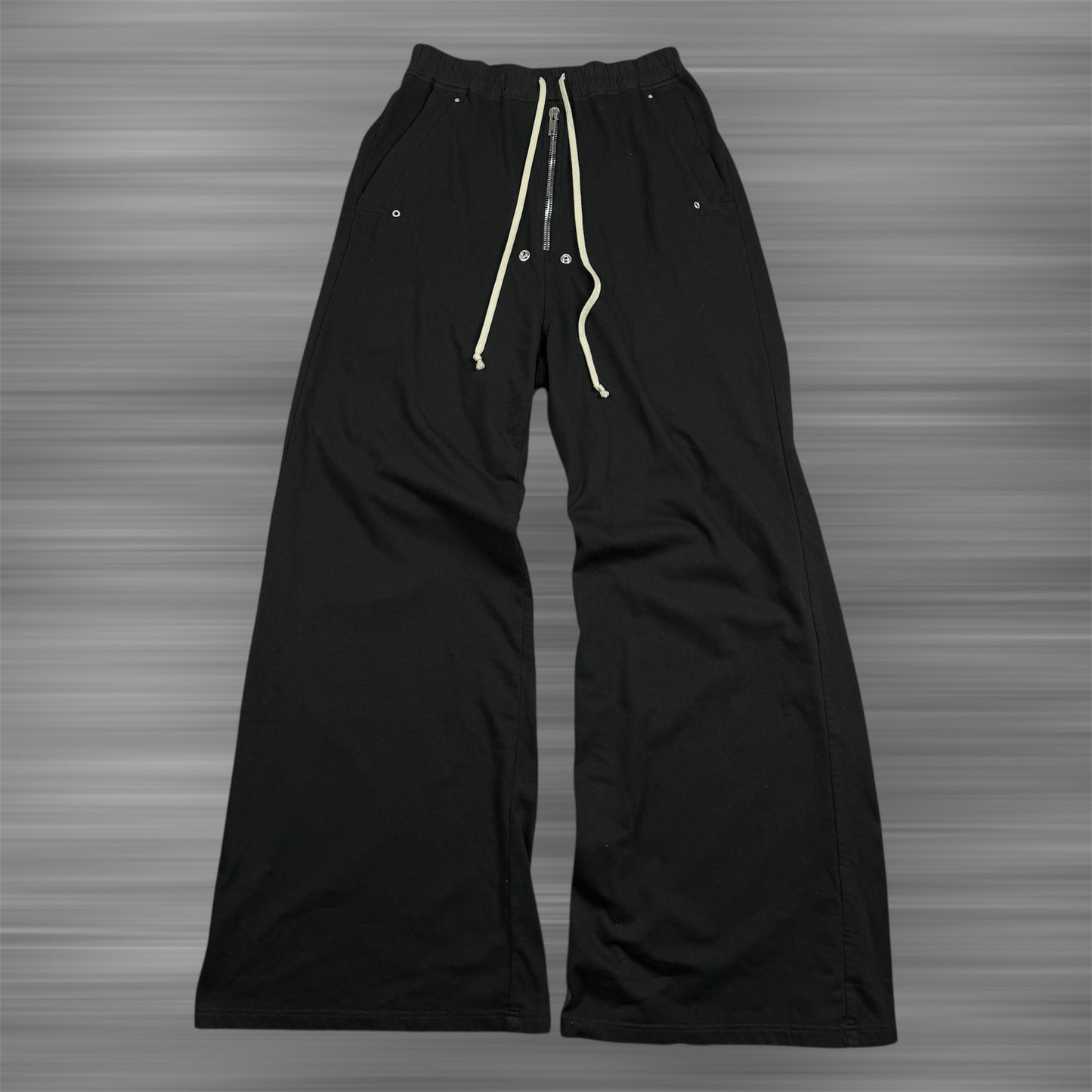 Rick Owens Flared ‘Bela’ Front Zip Sweat Pants