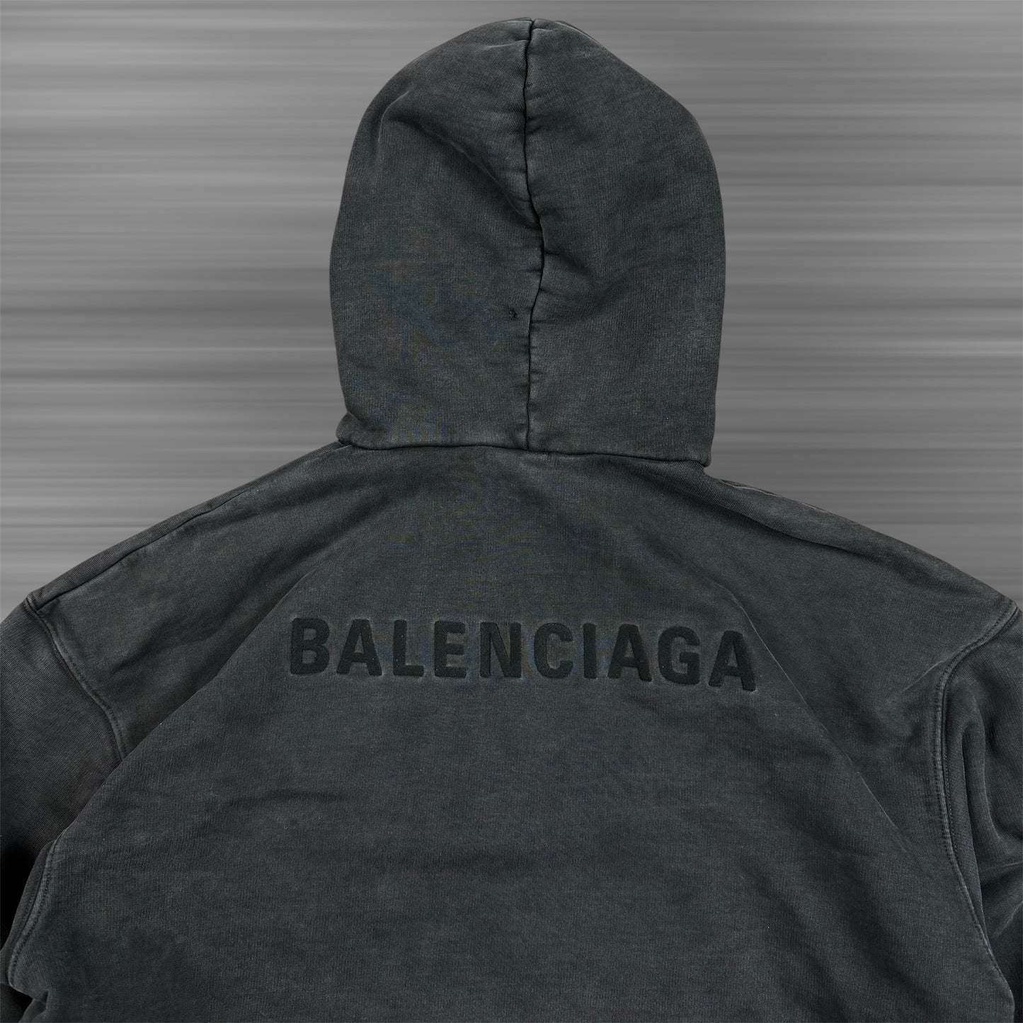 Balenciaga Washed Big Logo Hoodie