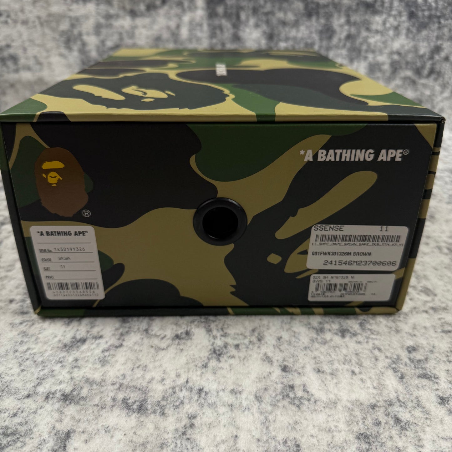 BAPE STA Low ‘Brown/Purple’ Leather Sneakers