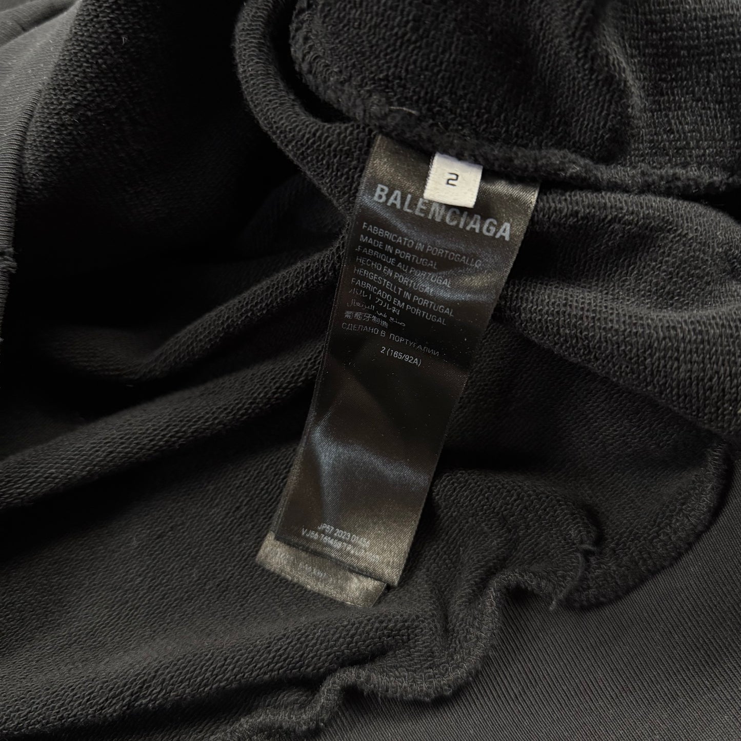 Balenciaga Surfer ‘Black’ Logo Hoodie