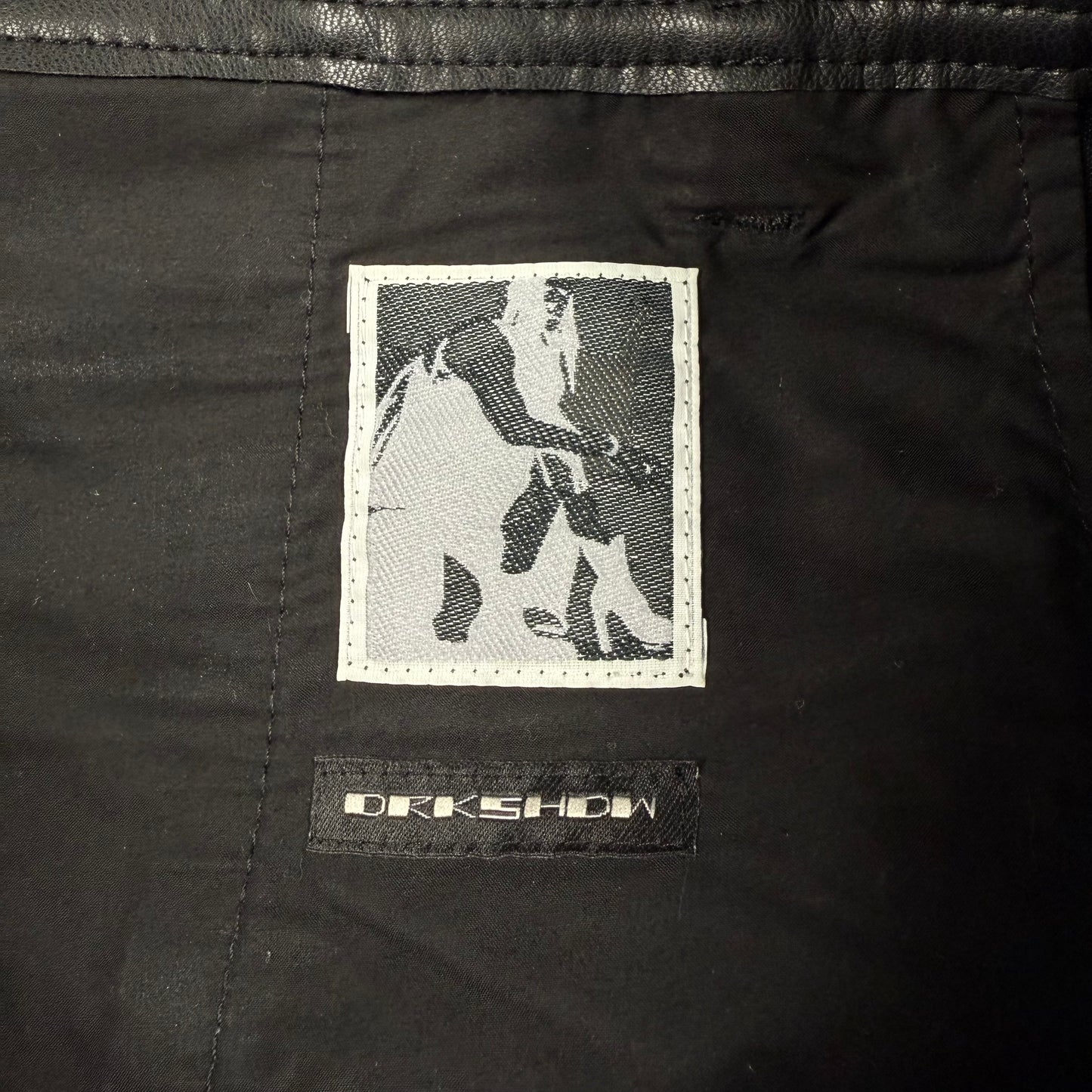 Rick Owens DRKSHDW Leather Baggy ‘Black’ Shorts