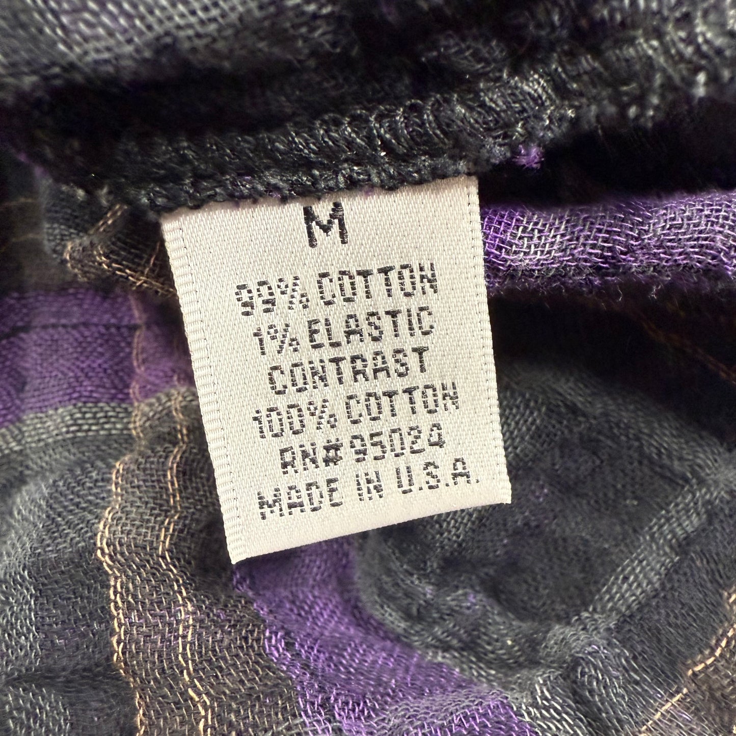 Chrome Hearts 2000s Purple/Grey Leather
Cross Fluer Flannel