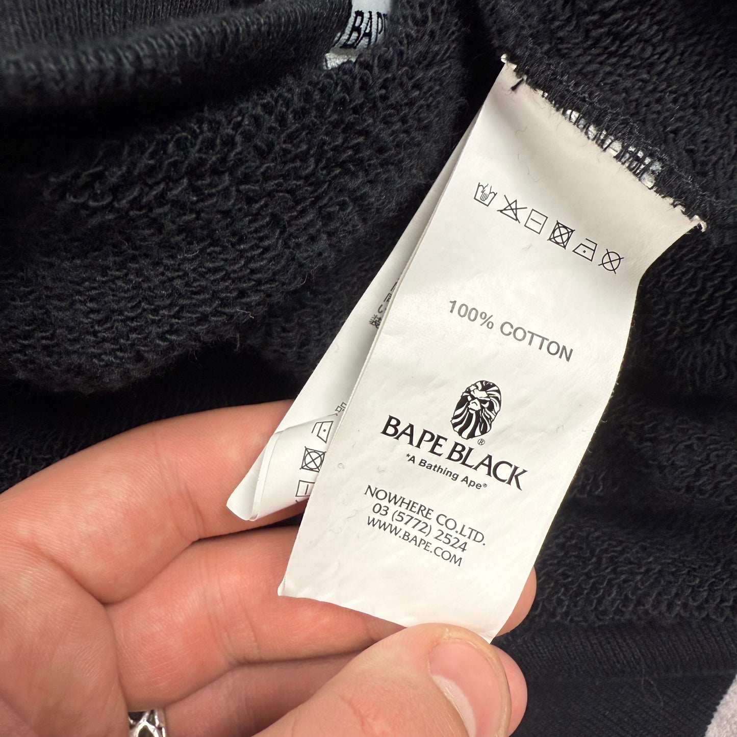 BAPE Black One Point Pullover Hoodie