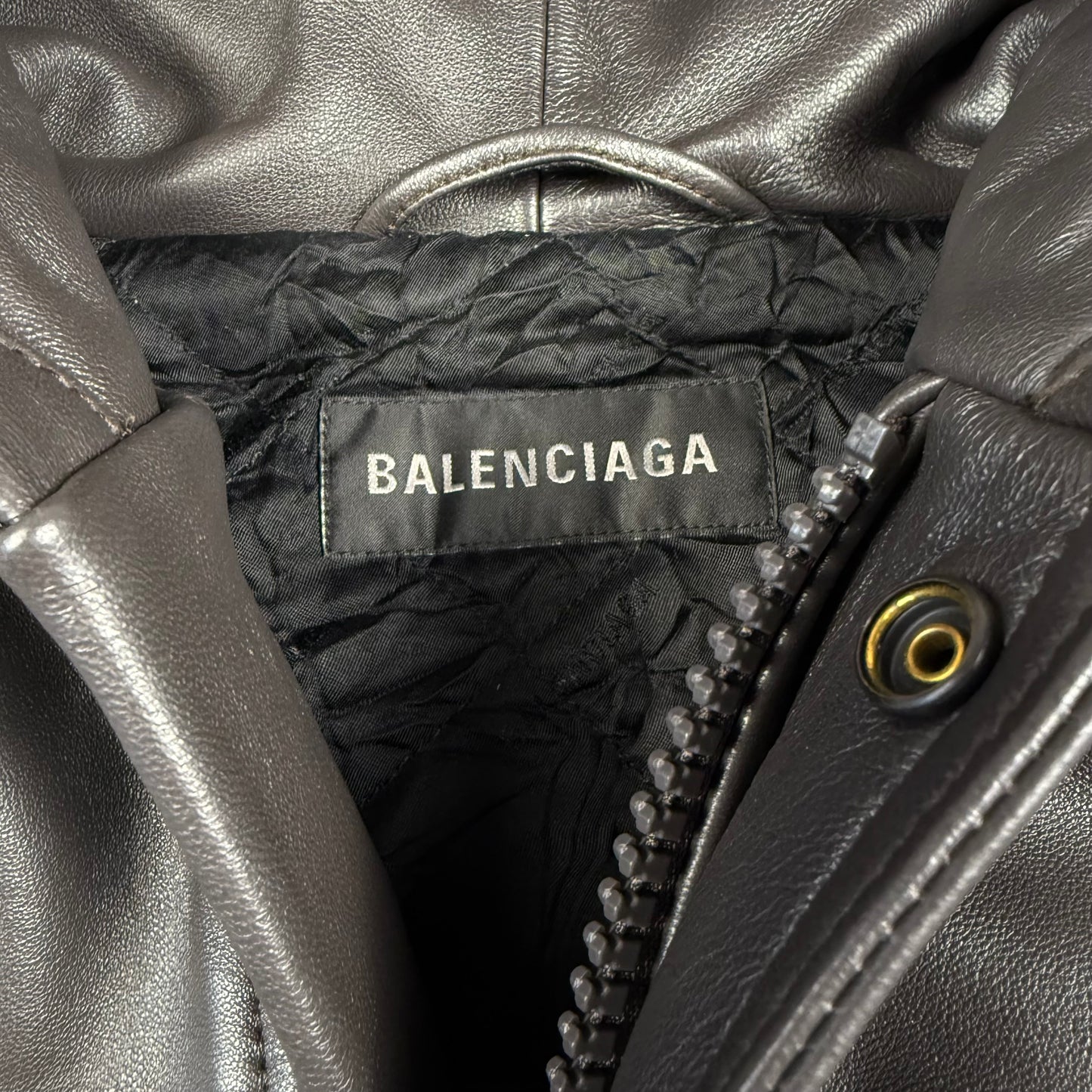 Balenciaga Sporty B Taxi Leather Jacket