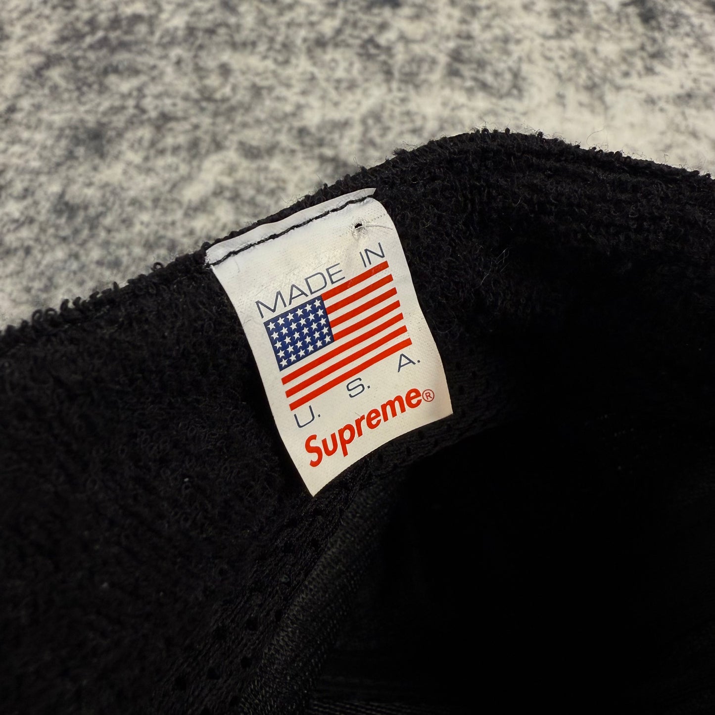 Supreme Fleece Mesh Side Camp ‘Black’ Cap