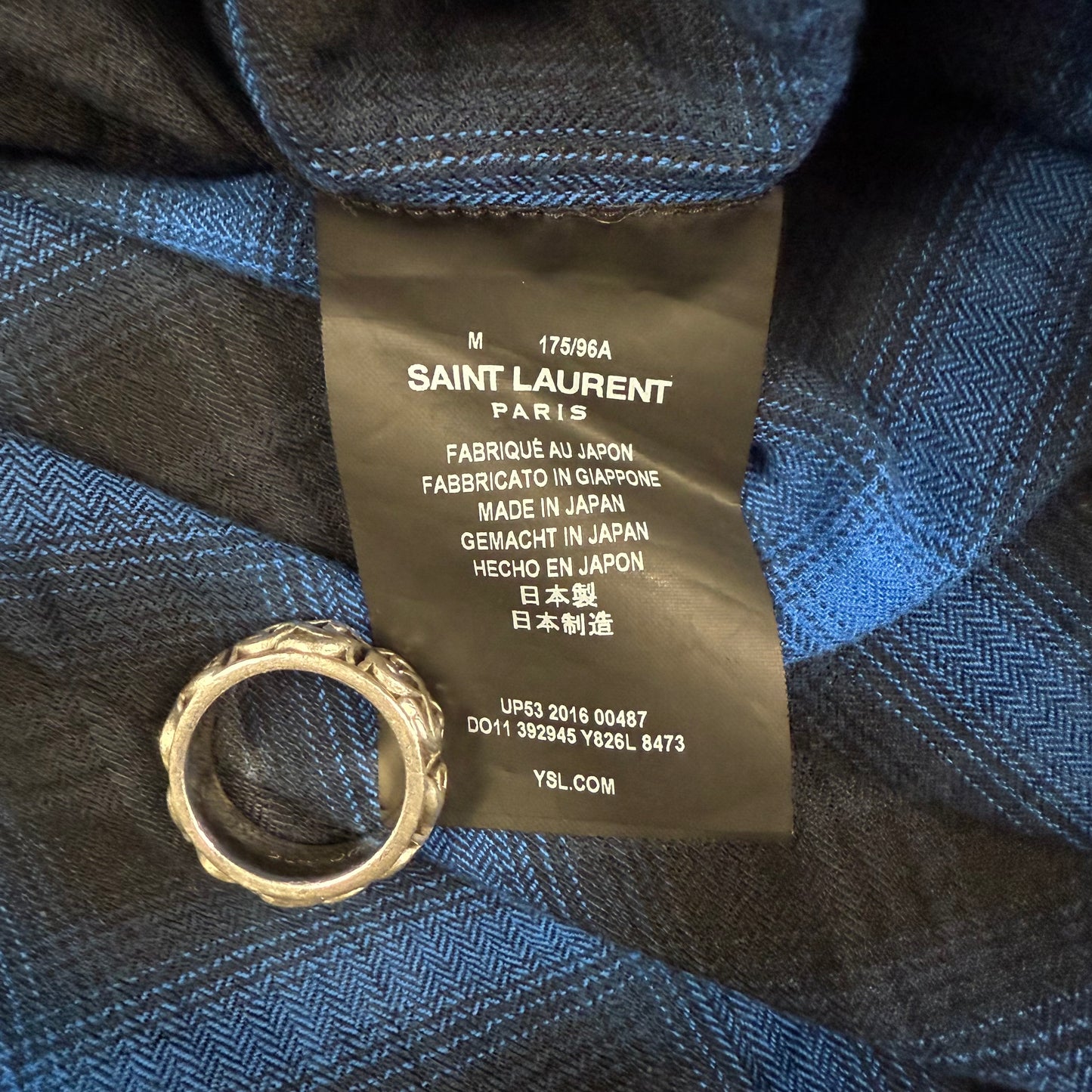Saint Laurent ‘Blue’ Flannel A/W 2016