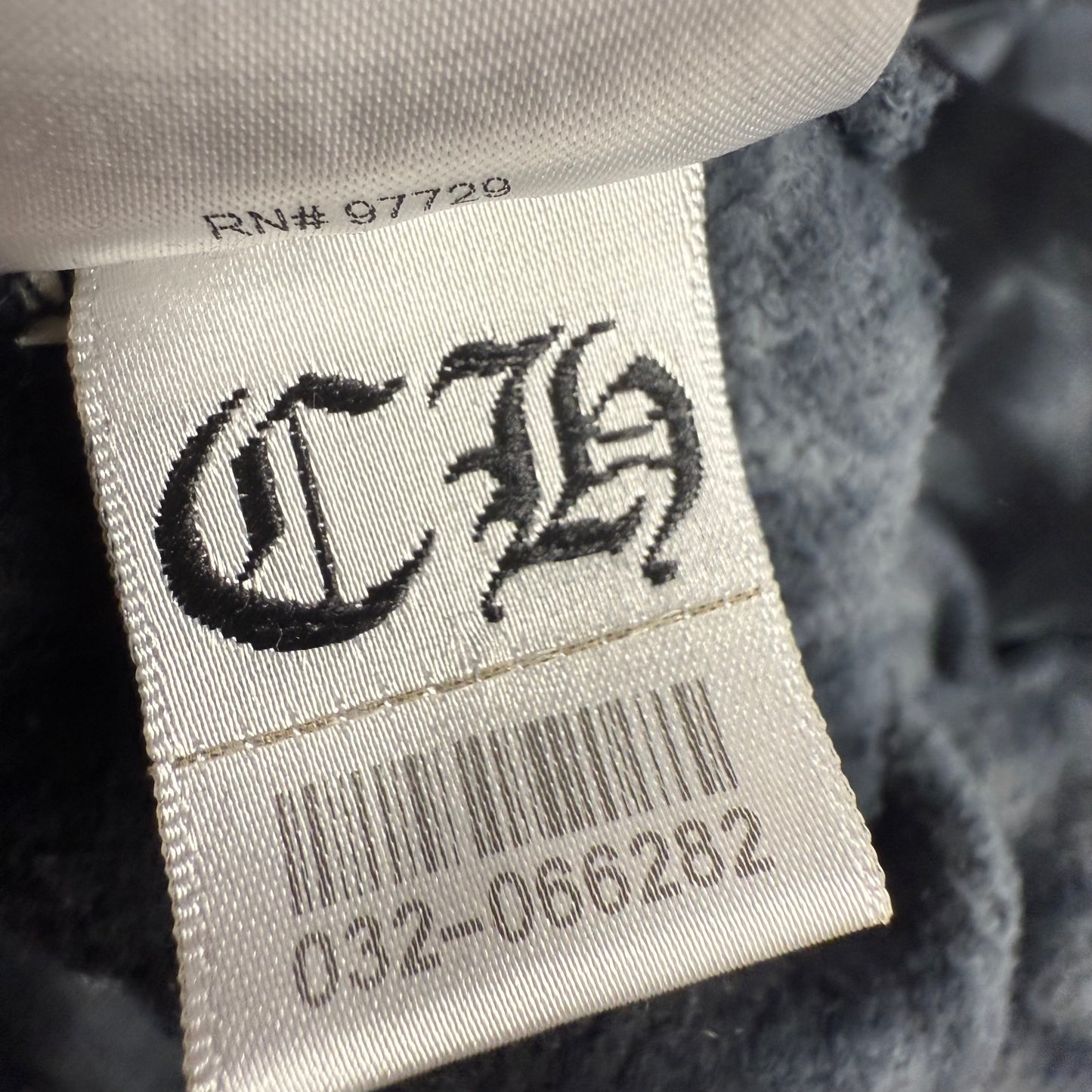 Chrome Hearts Tie-Dye ‘Black&White’ Horseshoe Hoodie