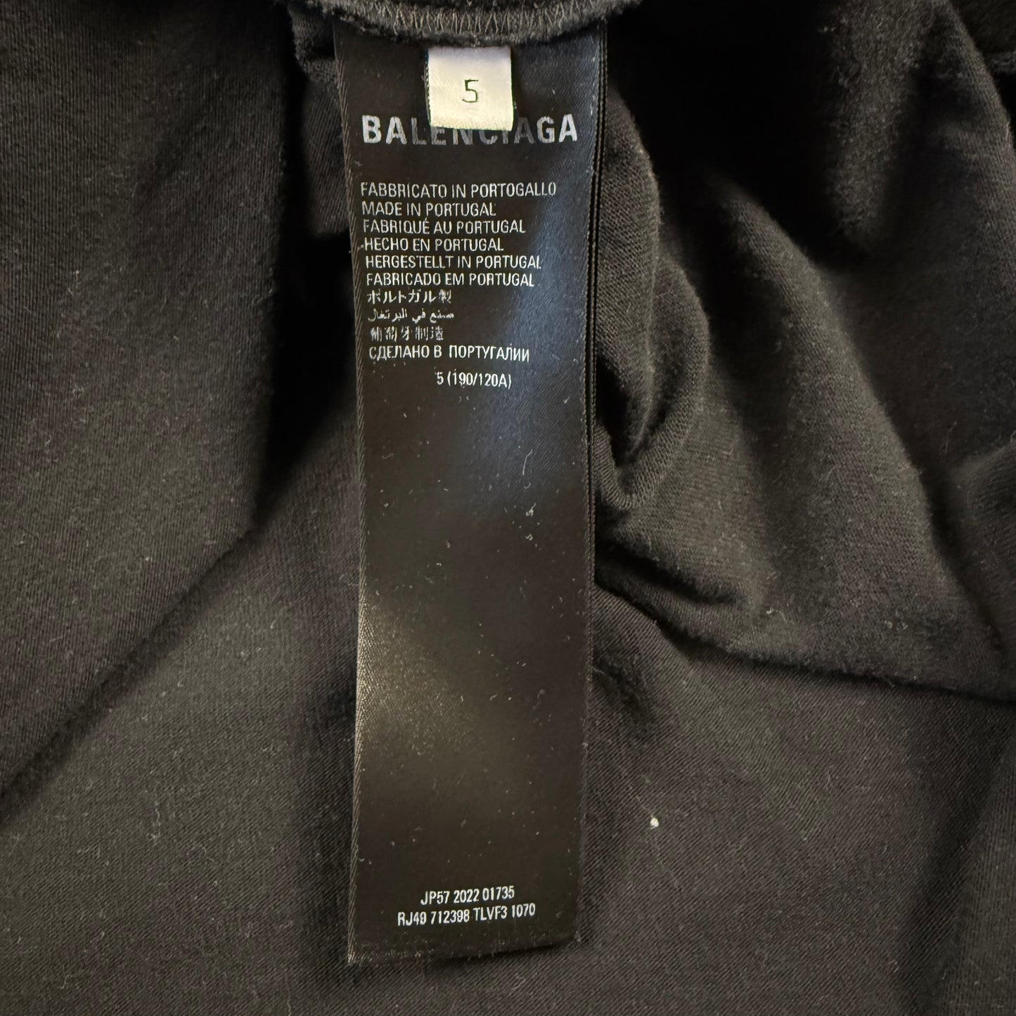 Balenciaga Back Logo ‘Black’ T-Shirt