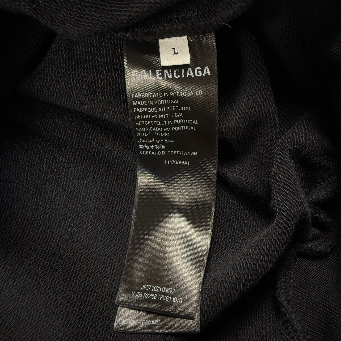 Balenciaga Embroidered Backflip Logo Hoodie