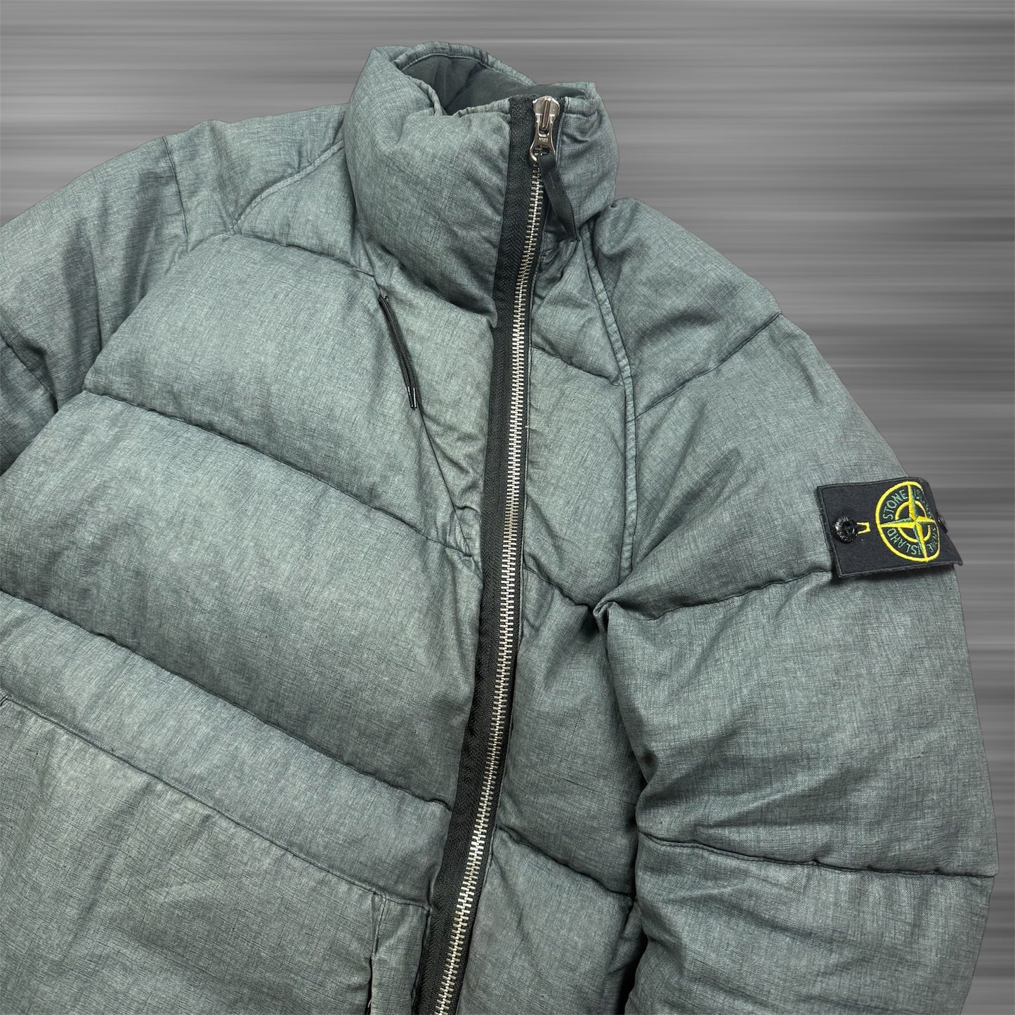 Stone Island Asymmetrical Zip Puffer Jacket