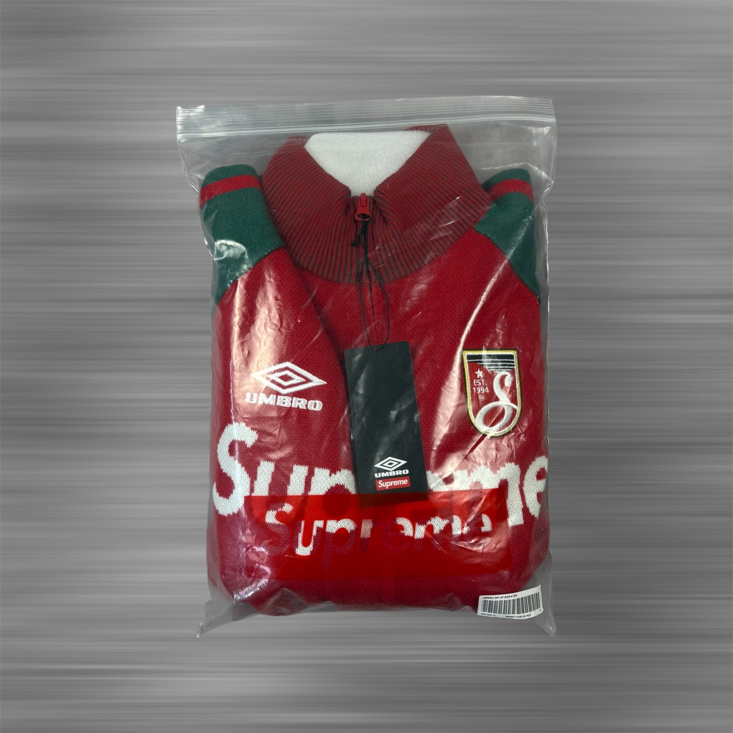 Supreme x Umbro Zip Up Knit Sweater