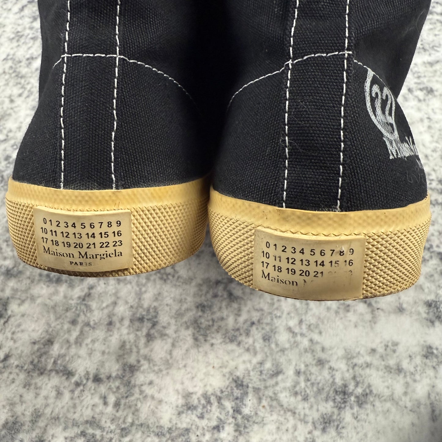 Maison Margiela Vandal Tabi High Top Canvas Sneakers