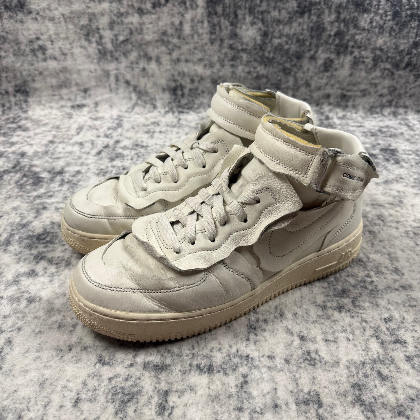 Comme des Garçons x Nike 'Triple White' Air Force 1 Mid