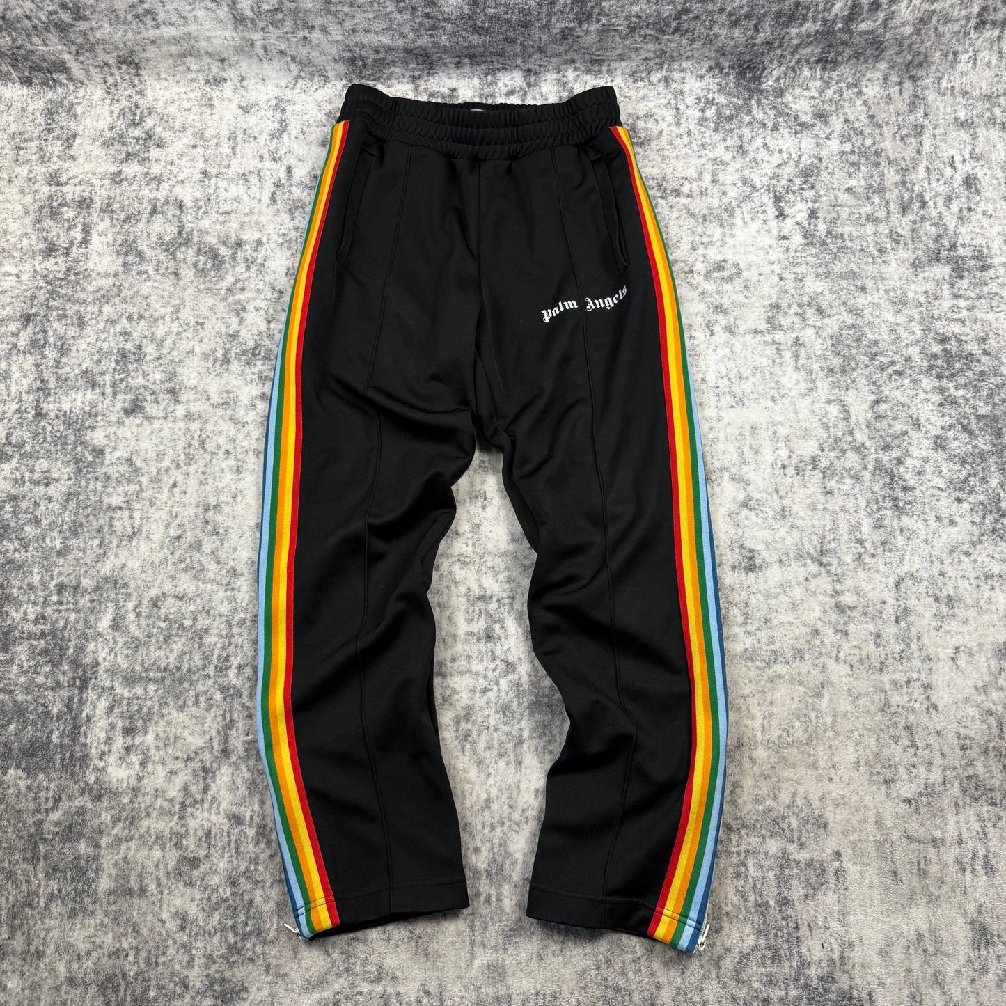 Palm Angels Rainbow Stripe ‘Black’ Track Pants