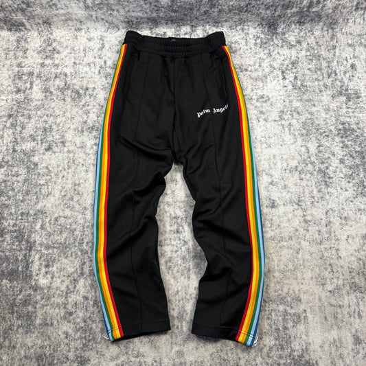 Palm Angels Rainbow Stripe ‘Black’ Track Pants