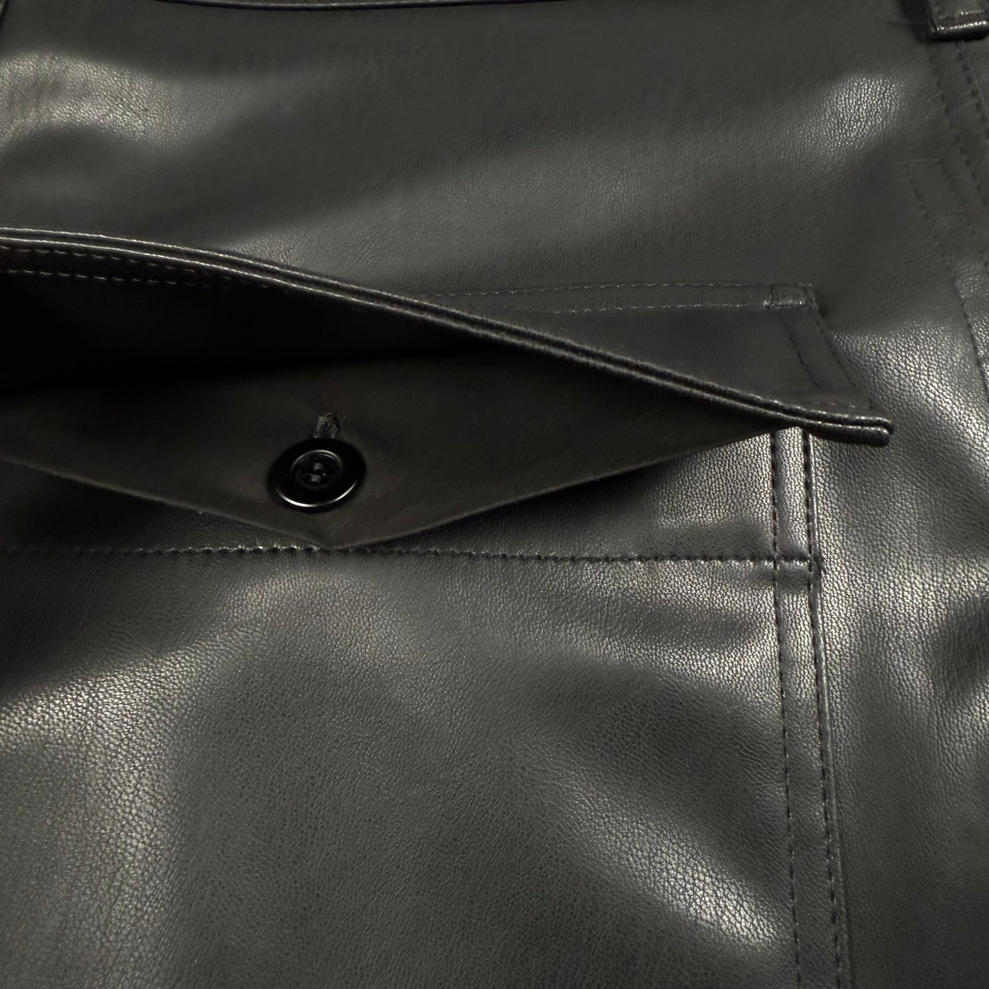 Rick Owens DRKSHDW Leather Baggy ‘Black’ Shorts