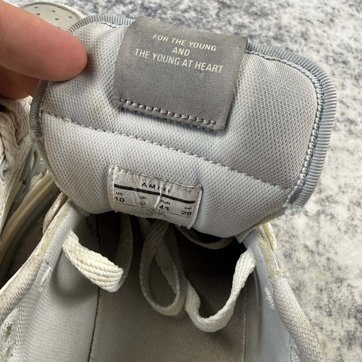 AMIRI Classic MA-1 ‘White/Grey’ Shoes
