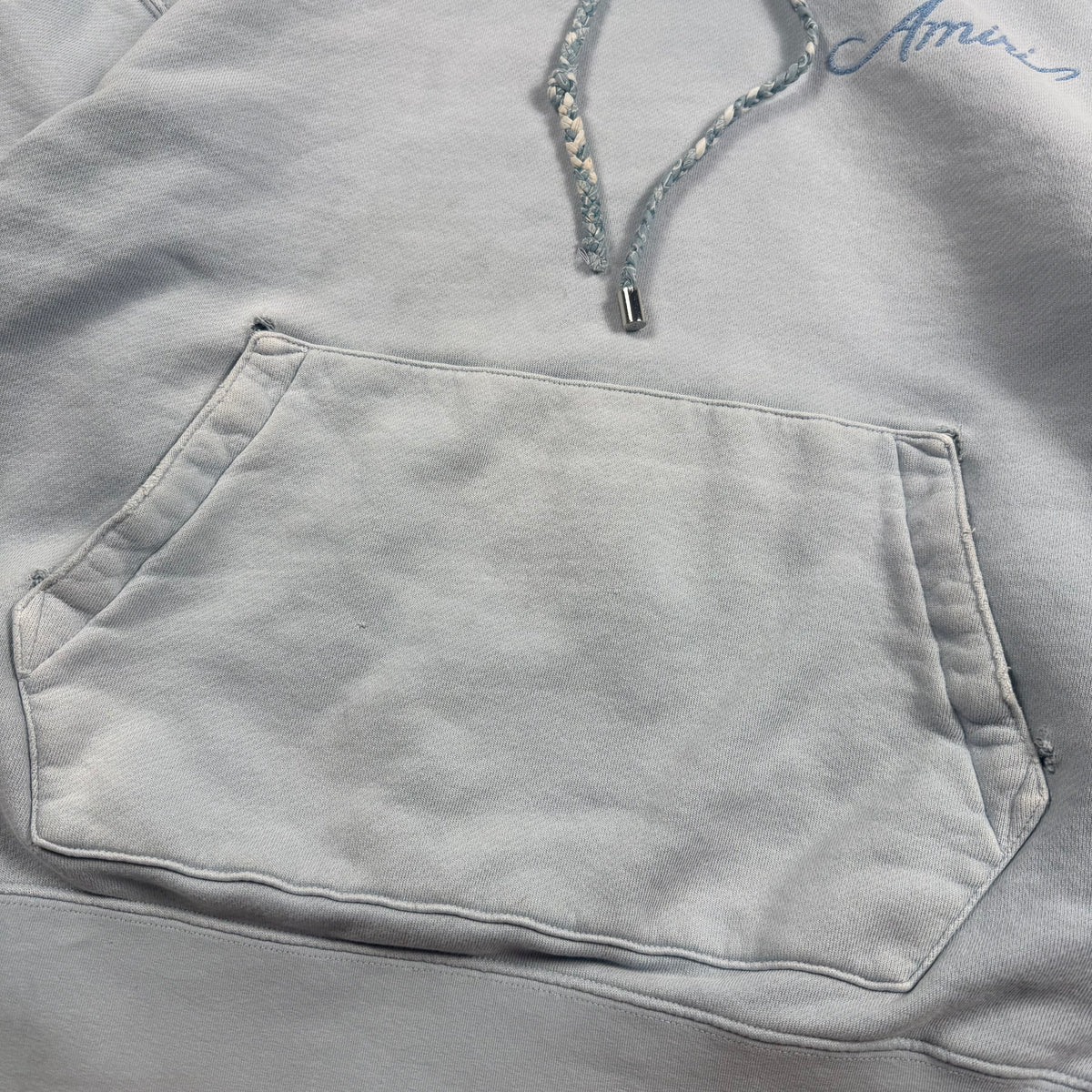 AMIRI Cotton Bleach Bandana ‘Blue’ Hoodie