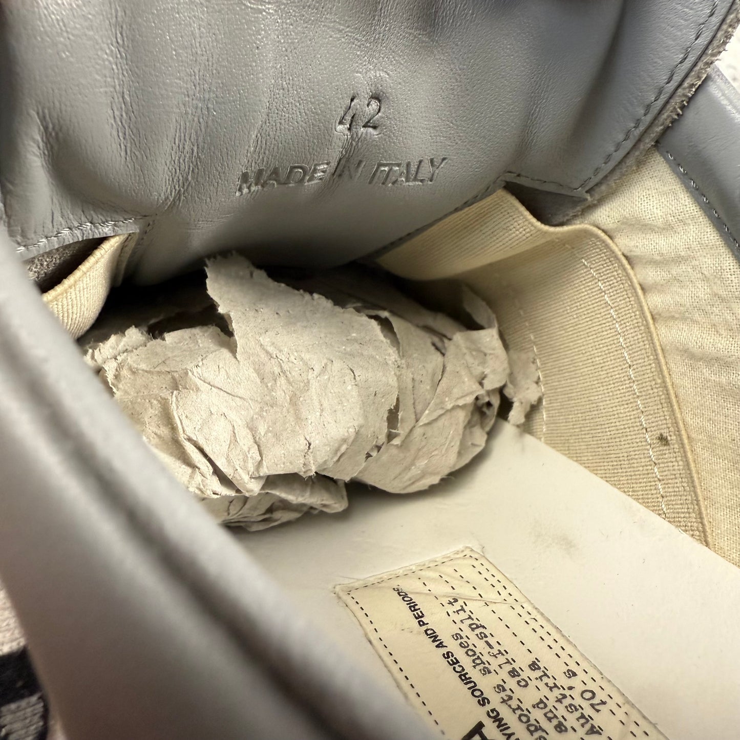 Masion Margiela Replica ‘Grey’ Low Shoes