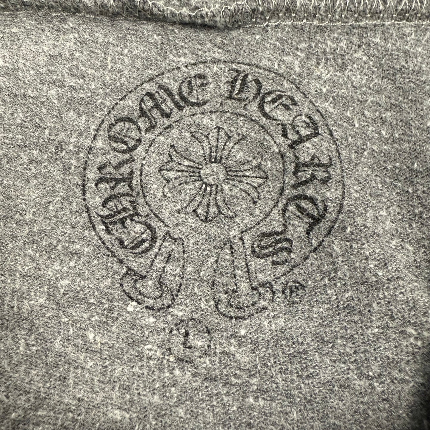 Chrome Hearts T-Bar F*** You Zip-Up Hoodie Heather Grey