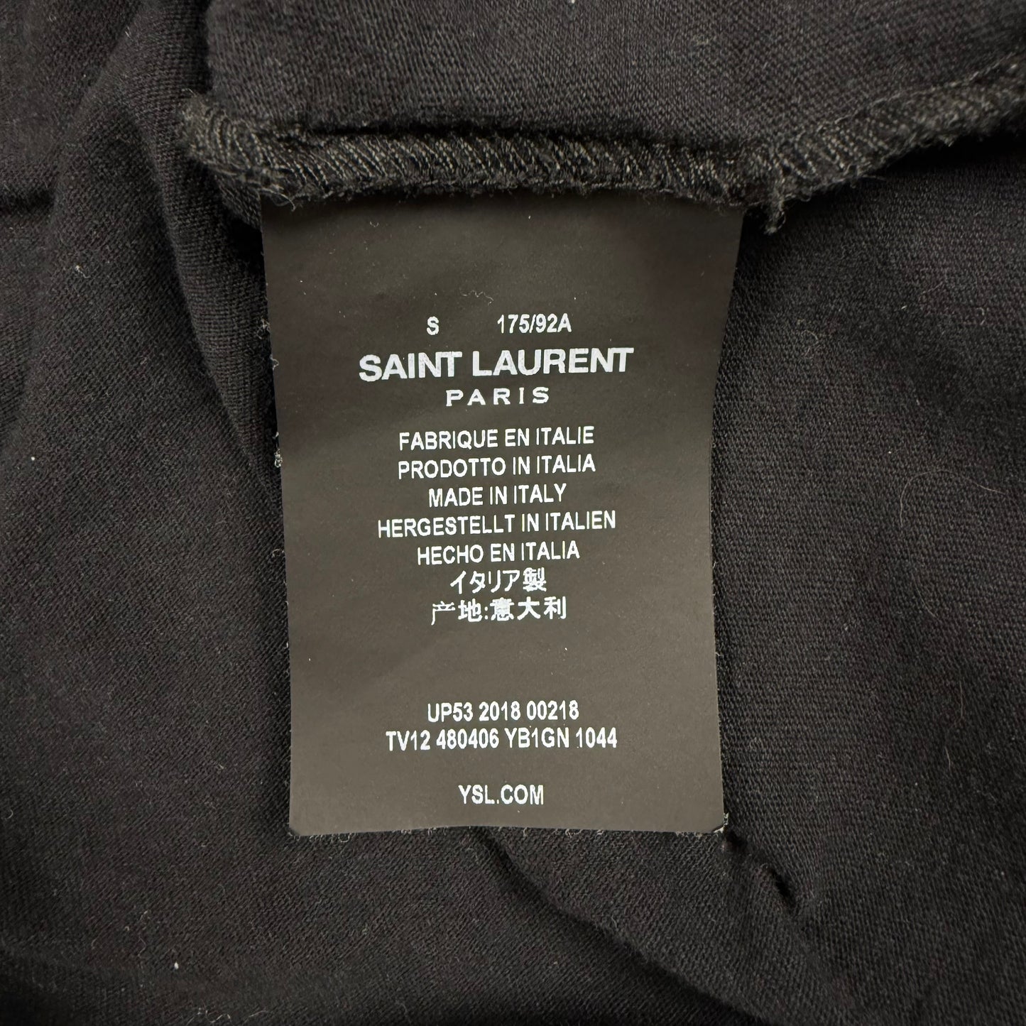 Saint Laurent Signature Big Logo ‘Black’ T-Shirt