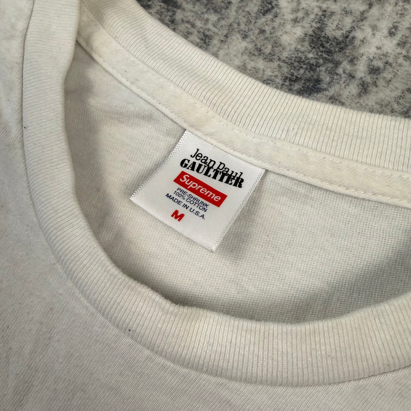 Supreme x Jean Paul Gaultier SS19 Graffiti ‘White’ T-Shirt