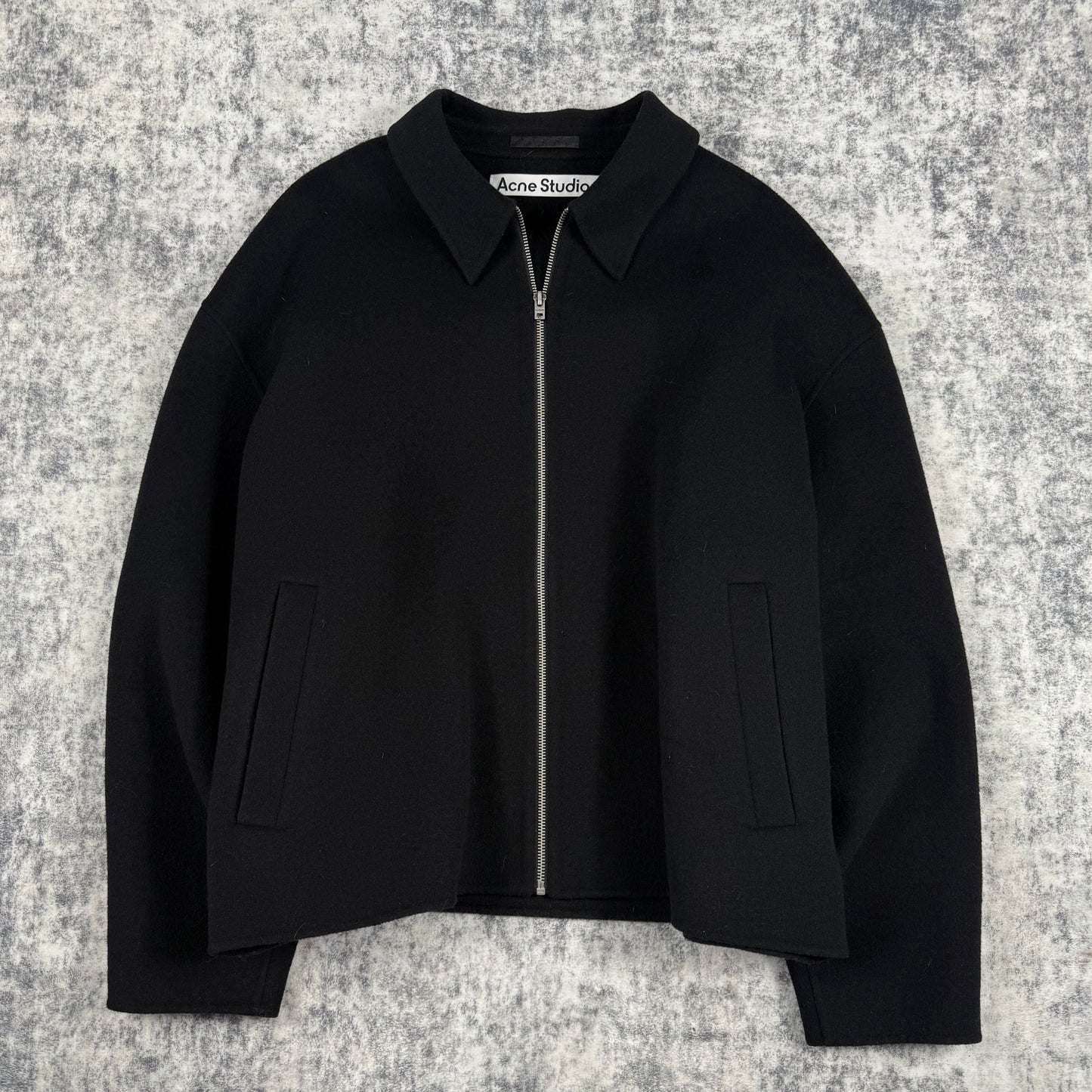 Acne Studios SS22 Doverio Wool ‘Black’ Cropped Jacket