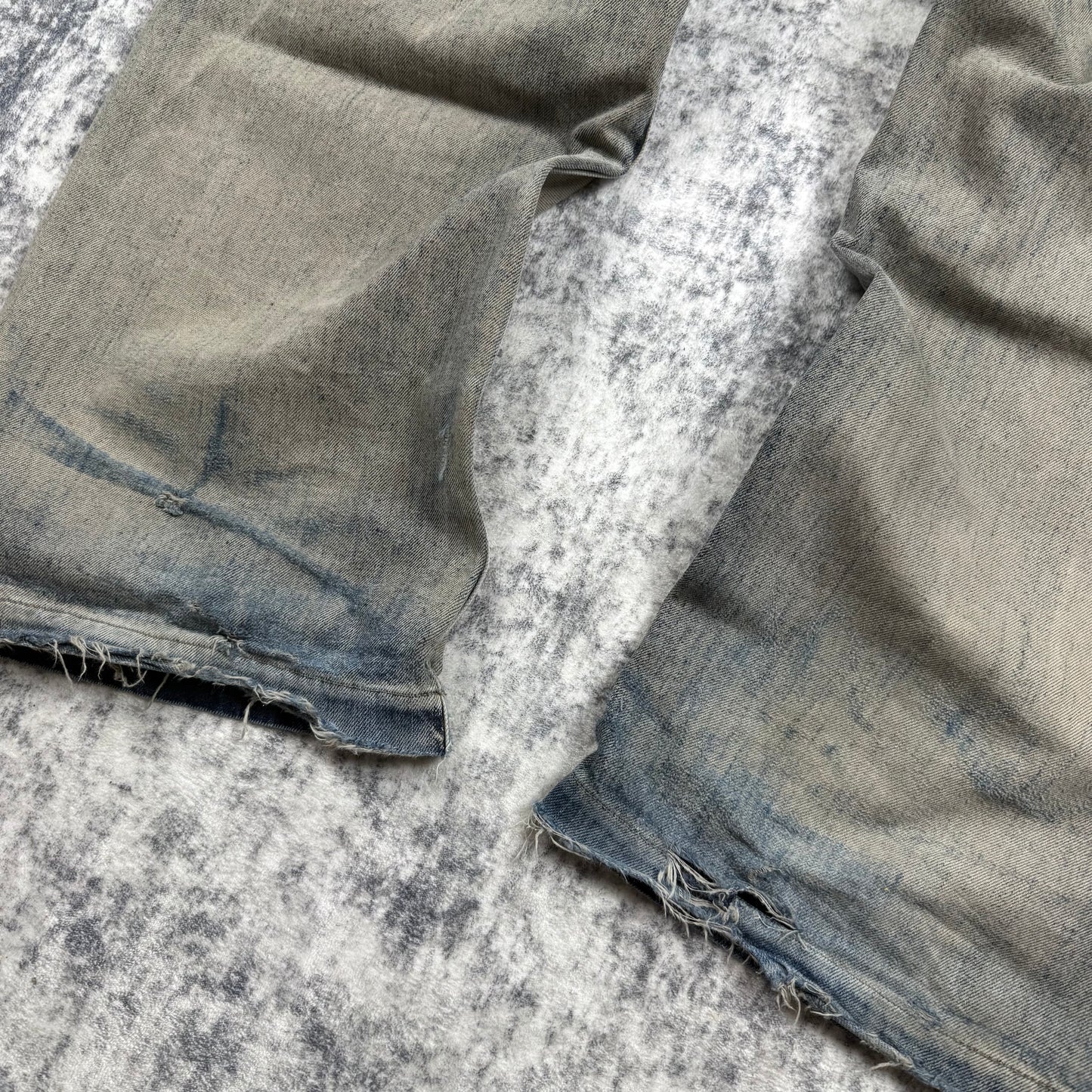 Rick Owens DRKSHW Geth Cut Baggy ‘Mineral Pearl’ Jeans