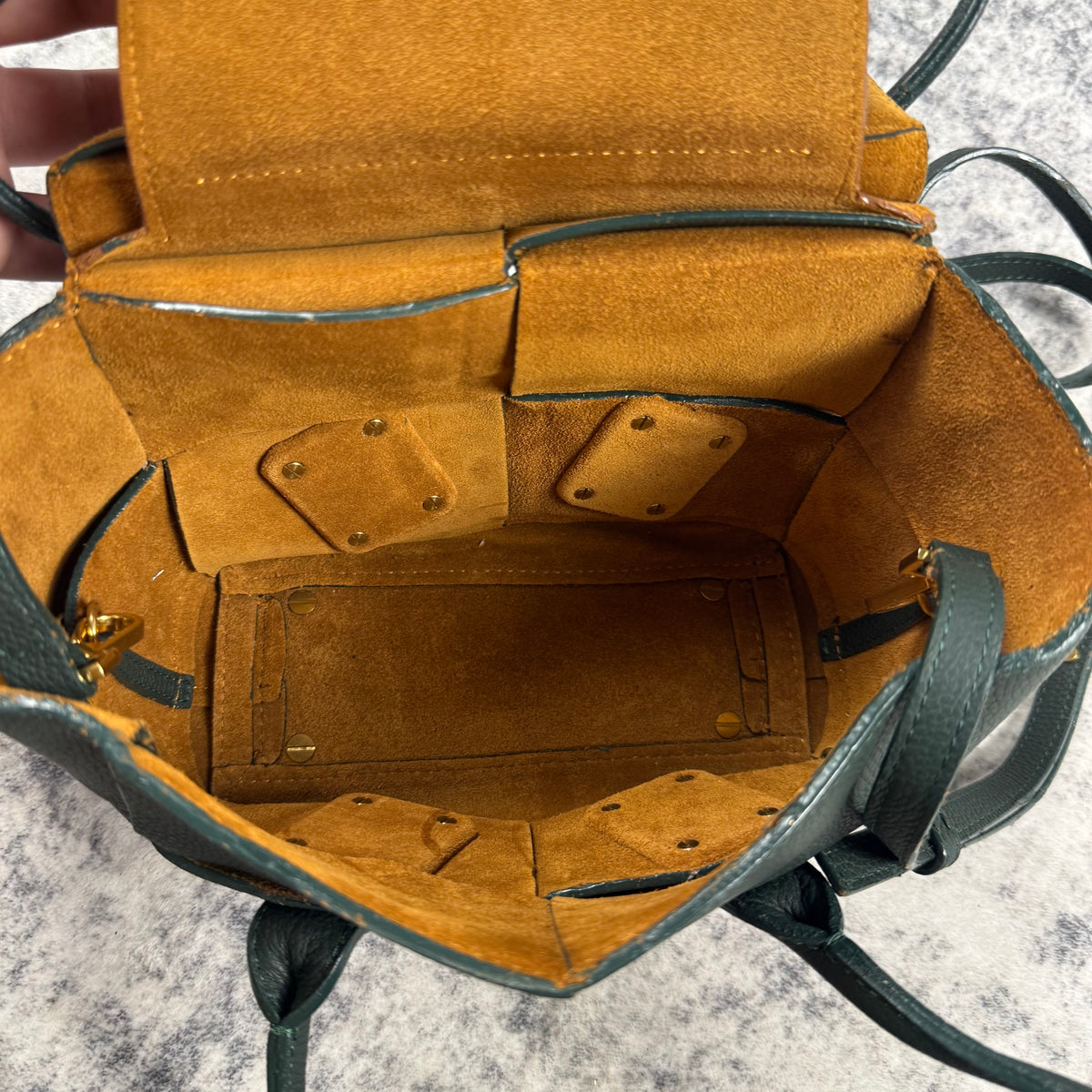 Bottega Veneta Mini Arco Intrecciato Leather Tote Bag