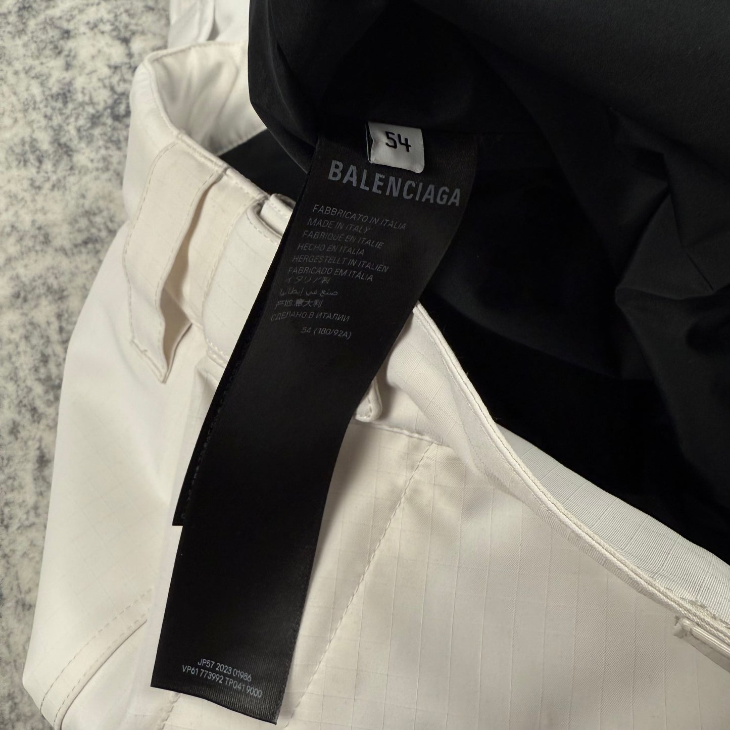 Balenciaga Skiwear 3B Sports Icon Ski ‘White’ Cargo Pants
