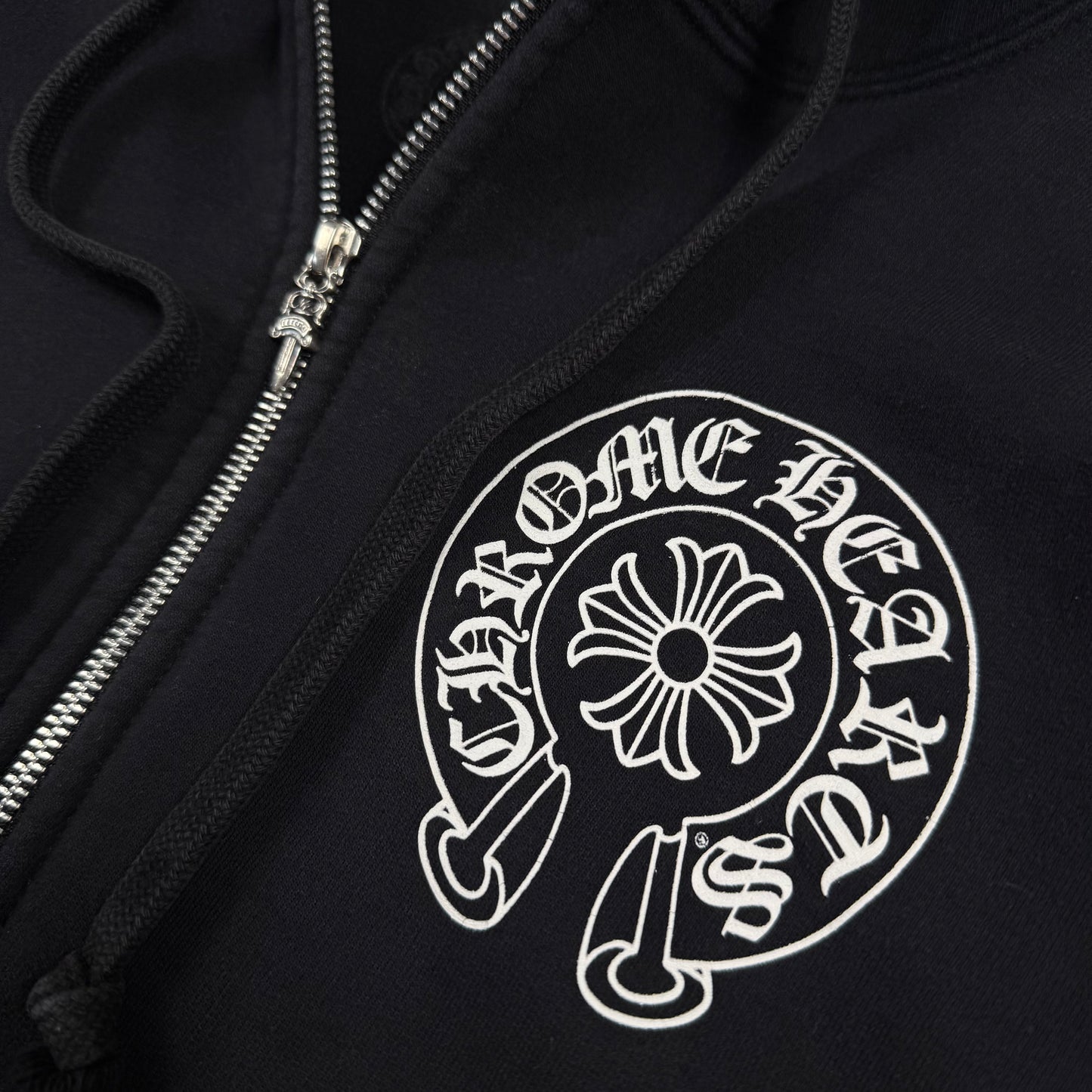 Chrome Hearts Los Angeles Thermal Horseshoe ‘Black’ Zip Hoodie