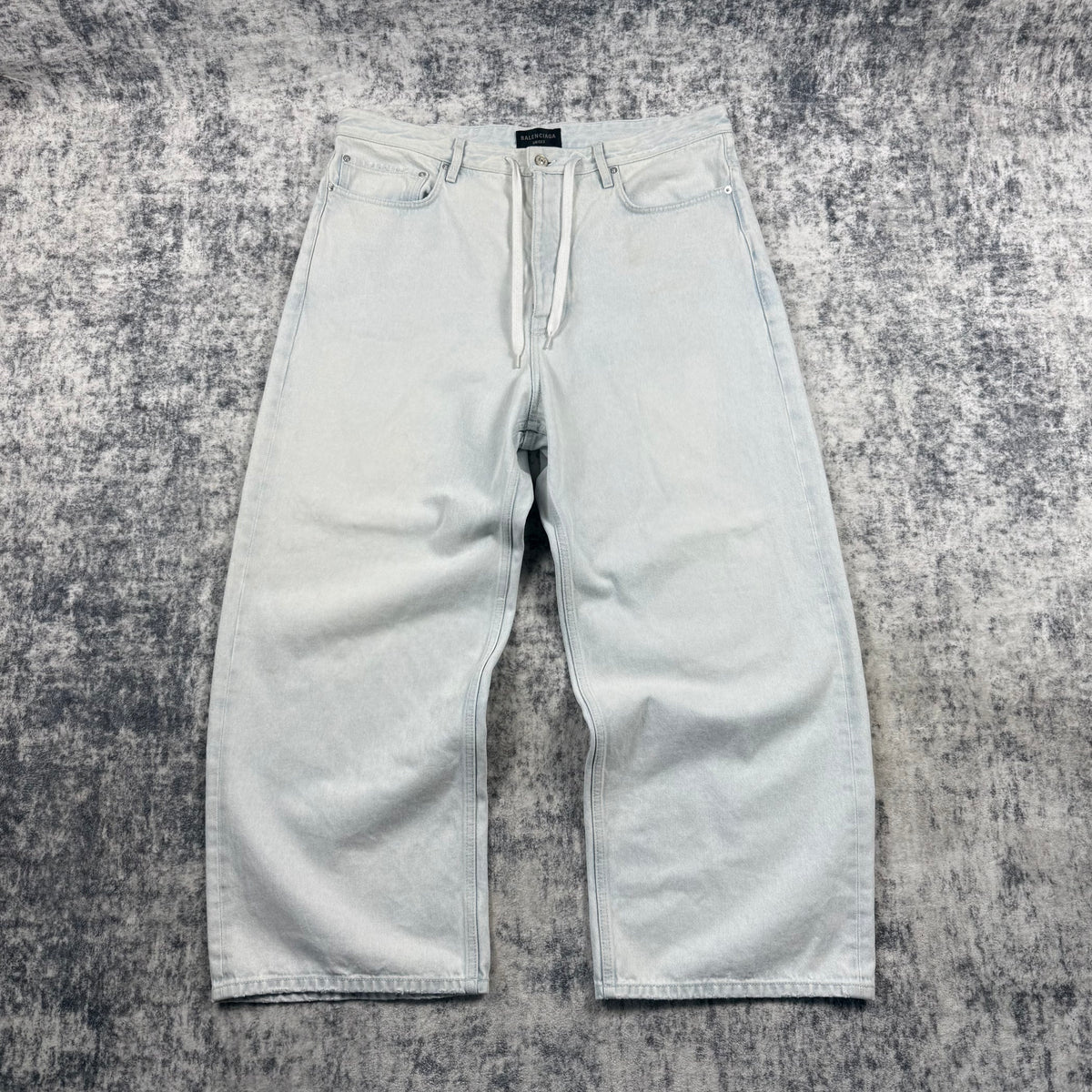 Balenciaga Heavy Bleached Blue Baggy Jeans