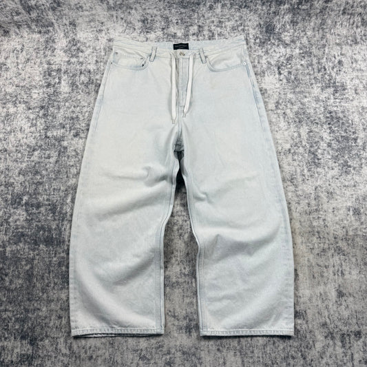 Balenciaga Heavy Bleached Blue Baggy Jeans