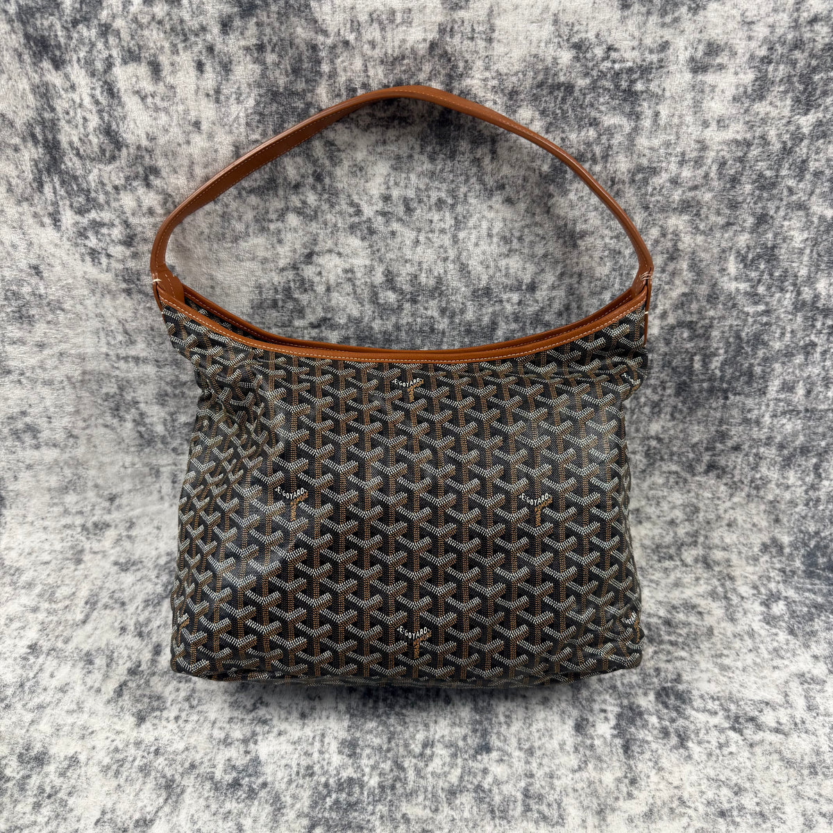 Goyard Bohème Black Goyardine Limited Edition Hobo Bag