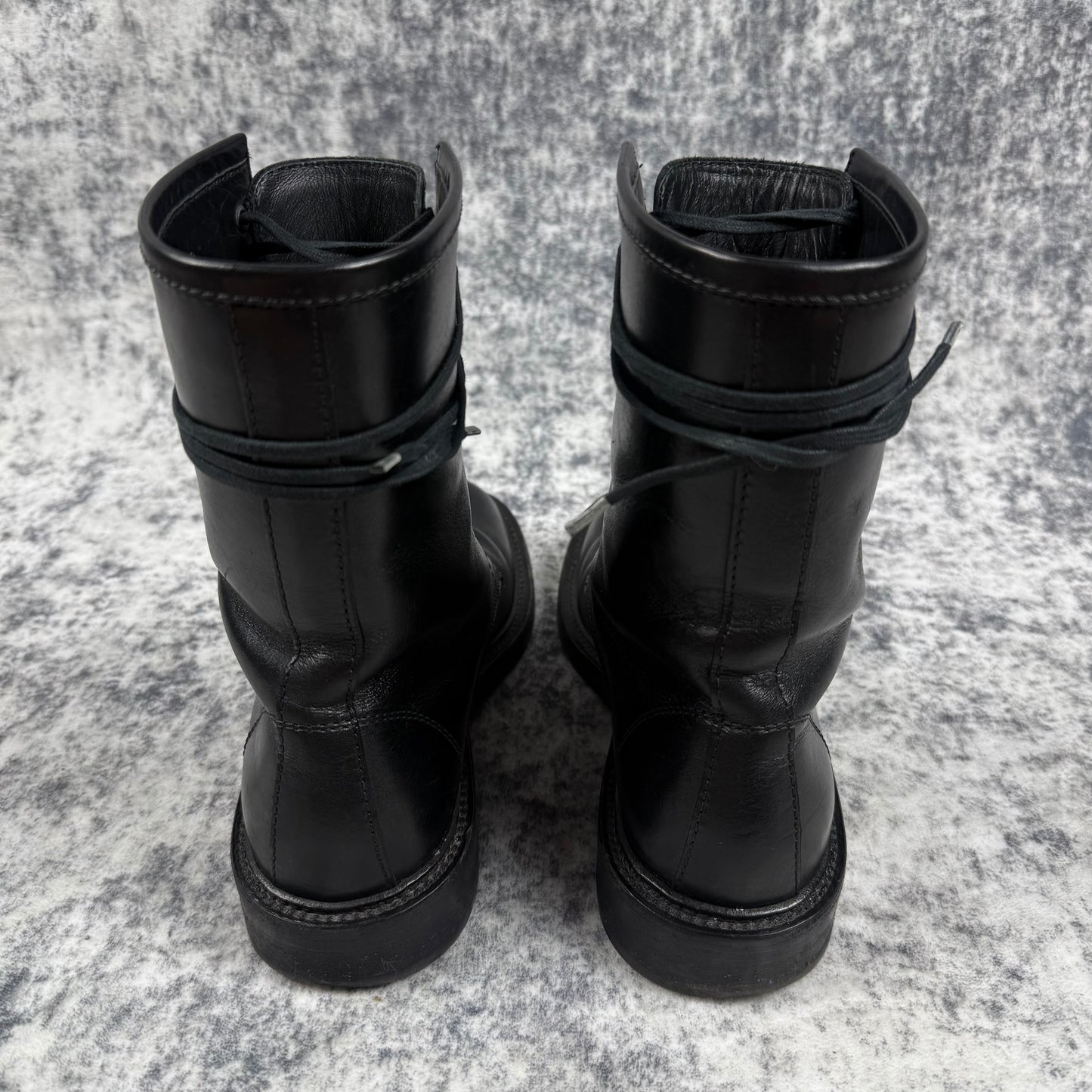Saint Laurent Paris AW14-15 ‘Ranger’ Combat Lace-up Leather Boots