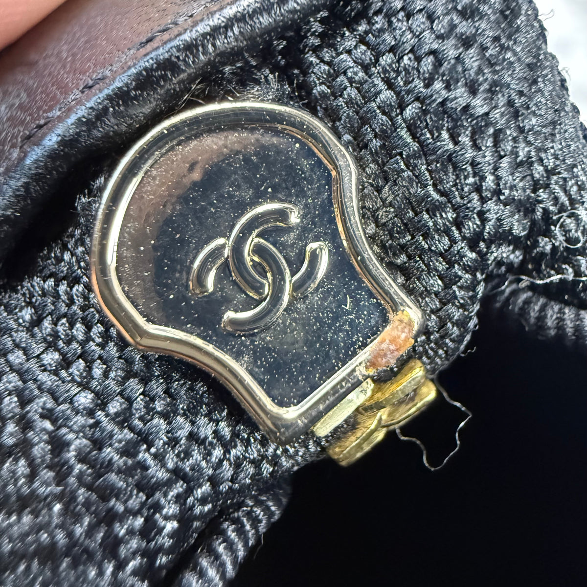 Chanel Black Quilted Lambskin Chain Hobo Bag