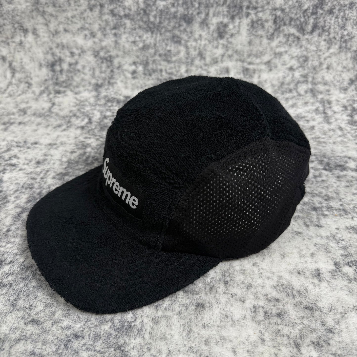 Supreme Fleece Mesh Side Camp ‘Black’ Cap