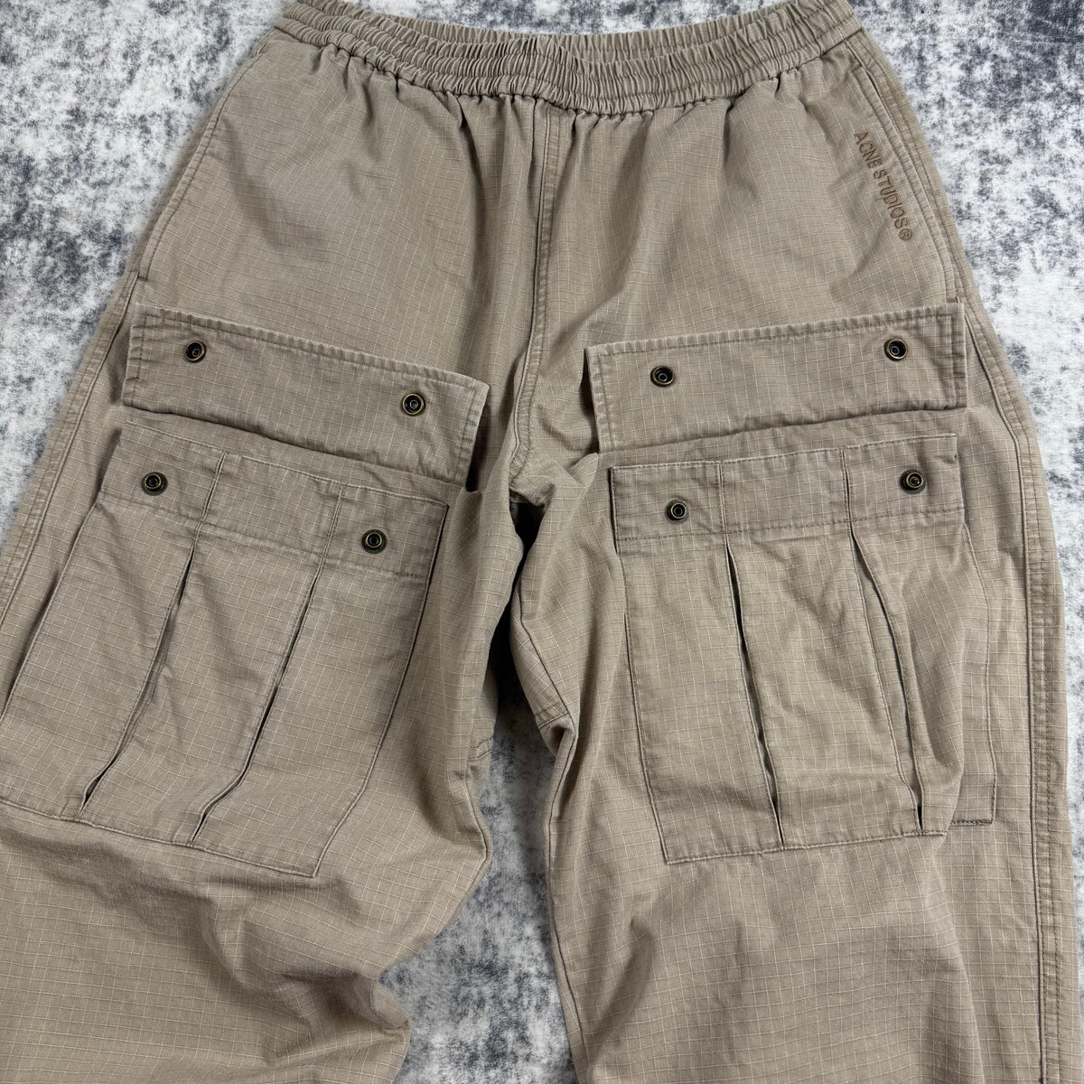 Acne Studios Ripstop Cargo Trousers Neutrals Pants