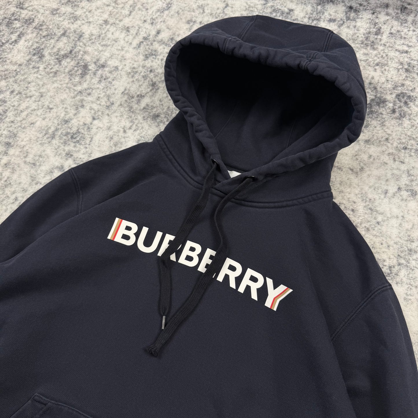 Burberry Logo Print ‘Navy’ Hoodie